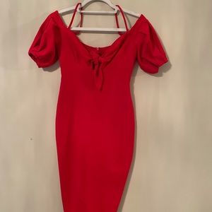 NOOKIE - off the shoulder midi dress